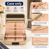 Fireproof Travel Jewelry Organizer Case with Lock & 6 Binder