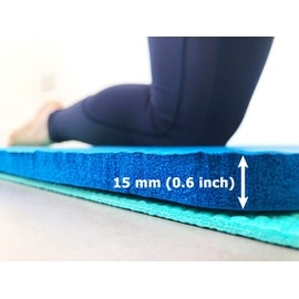 Sargoby Fitness Yoga Knee Pad 0.6 inch Thick Pilates Yoga Knee Pads Cushion to Provide support to knee cushion pilates Elbows Forearms & Wrists Workout Knee Pads