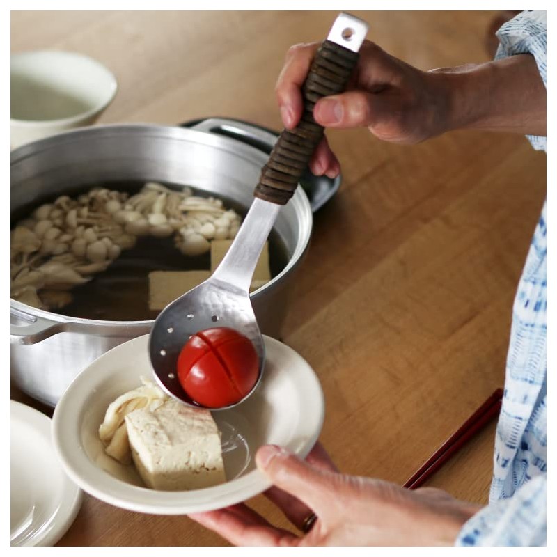 工房アイザワ アルミ アケビ巻穴明 お玉 中 1207-2