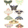 Butterfly Enamel Pins Set Cool Horror Enamel Lapel Pins Brooches