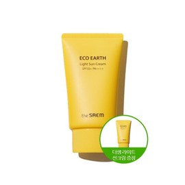 The Saem 더샘 1 1 에코 어스 라이트 선 크림 (본품 50g 1개  증정용 50g 1개)_US The Saem 1 1 Eco Earth Light Sun Cream (Main Product 50g 1 included gift 50g 1)_US