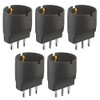 Electraline 92293 Set of 5 Adapters of Schuko Plug Large