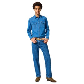 Wrangler Men's 13MWZ Cowboy Cut Original Fit Jean, Stonewashed, 31W x 30L