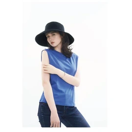 Cogit PRECIOUS UV Sun Shade Hat, Wide Brim Arch Sun Shade Hat, Just Put On, Small Face Effect, 99% UV Protection, Black