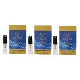 3x Sun Moon Stars Women Sample 0.07 oz 2 ml *Eau De Toilette* Spray New