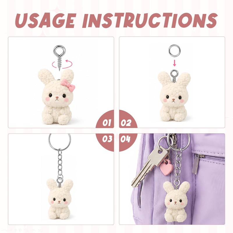 100 Pcs 25mm Keychain Rings and Keyring Chains & 100