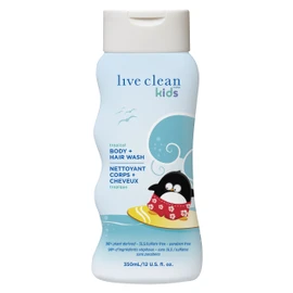Live Clean Kids Body & Hair Wash, Tropical, 350 mL