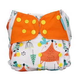 Baby Cloth Diaper One Size Adjustable Washable Reusable Breathable Prevent Side Leaking Cloth Diapers EF142