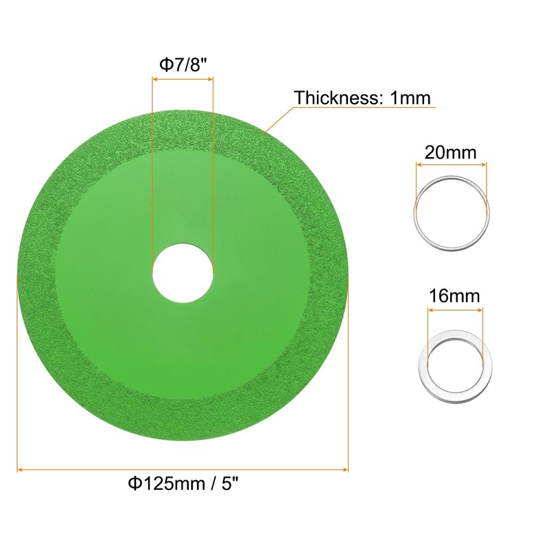 sourcing map 6 Pack Glass Cutting Disc 5 Inch for