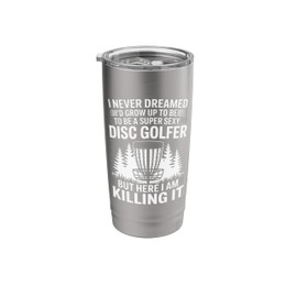 Sexy Frisbee Golf Player Funny Disc Golf Stainless Steel Insulated Tumbler