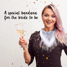 Disco Cowgirl Bachelorette Bandanas | Last Disco Party Decorations (12 Pack Black) Nashville Bachelorette Party Favors I Western Theme Party Favors