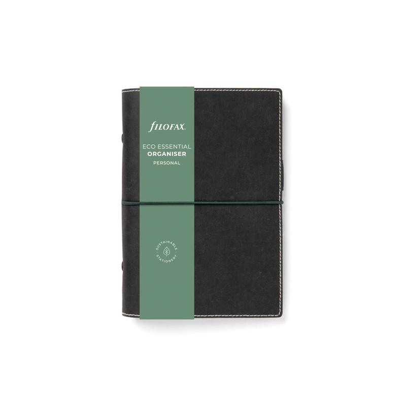 FILOFAX Eco Essential Personal Organiser Ebony 2025