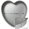PME HRT062 Herzförmige Backform aus eloxiertem Aluminium, 152 x 76
