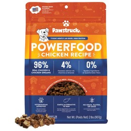 Pawstruck Air Dried Dog Food with Real Chicken, Grain-Free, Made in USA, Non-GMO & Vet Recommended, High Protein Limited Ingredient Full-Feed for All Breeds & Ages, 2lb Bag