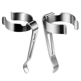 BDKMMS 2Pcs Flashlight Clips, Removable Belt Pocket Clips Replacement Mental Clips for Flashlights