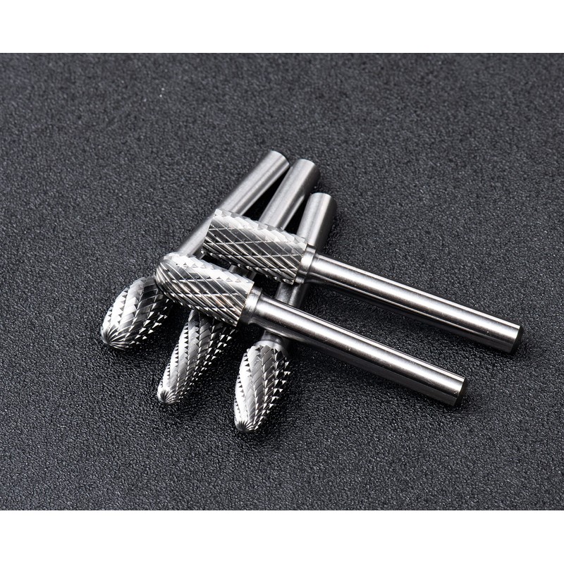 YUFUTOL Carbide Burrs Set 10pcs Double Cut Solid Carbide Rotary