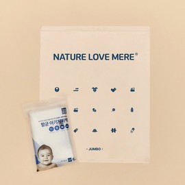 Nature Love Mere Antibacterial Baby Zipper Bag, Jumbo Type, 6 Sheets, 1 Pack 01. Baby Zipper Bag, Jumbo Type, 6 Sheets / 네이쳐러브메레 항균 아기지퍼백 점보형 6매 1팩 01.아기지퍼백 점보형 6매
