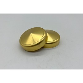 DIY CYCLE PARTS BRASS FORK TOP COVERS caps 39mm Harley XL XLH Sportster Dyna 1987-2010 _ 36662b