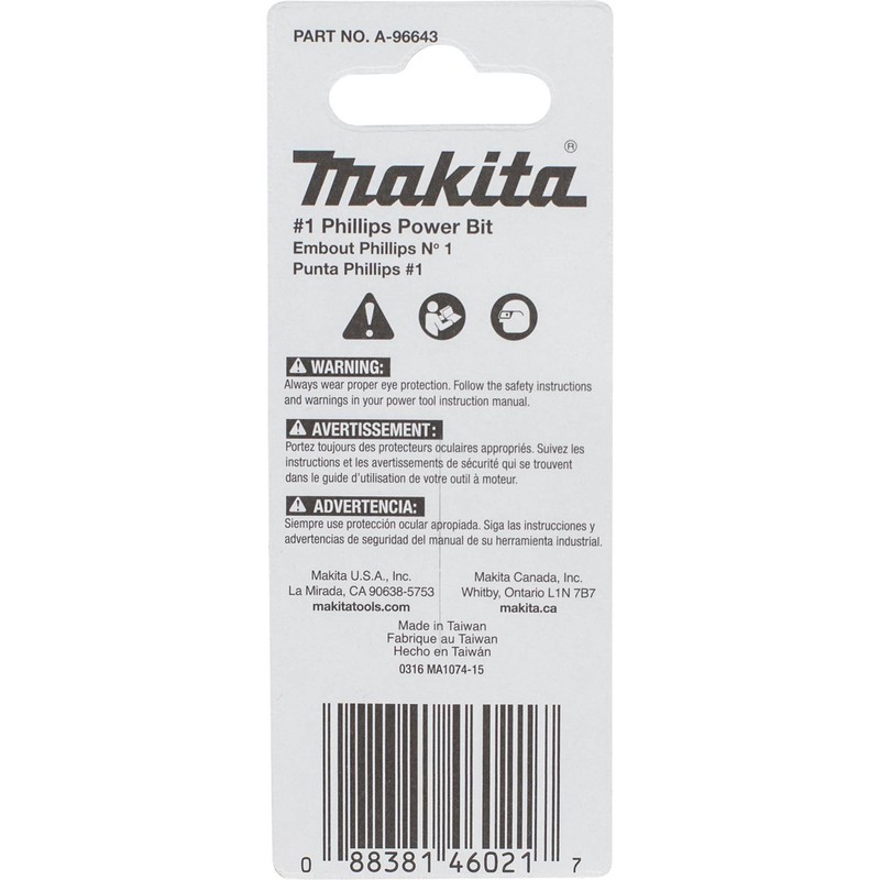 Makita A-96643 Impactx 1 Phillips 2″ Power Bit, 2 Pack