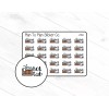 Homemade 2765~Hot Tub Planner Stickers.