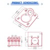 SPARKWHIZ Recessed D Ring Tie Down Anchor Kit, Trailer Tie
