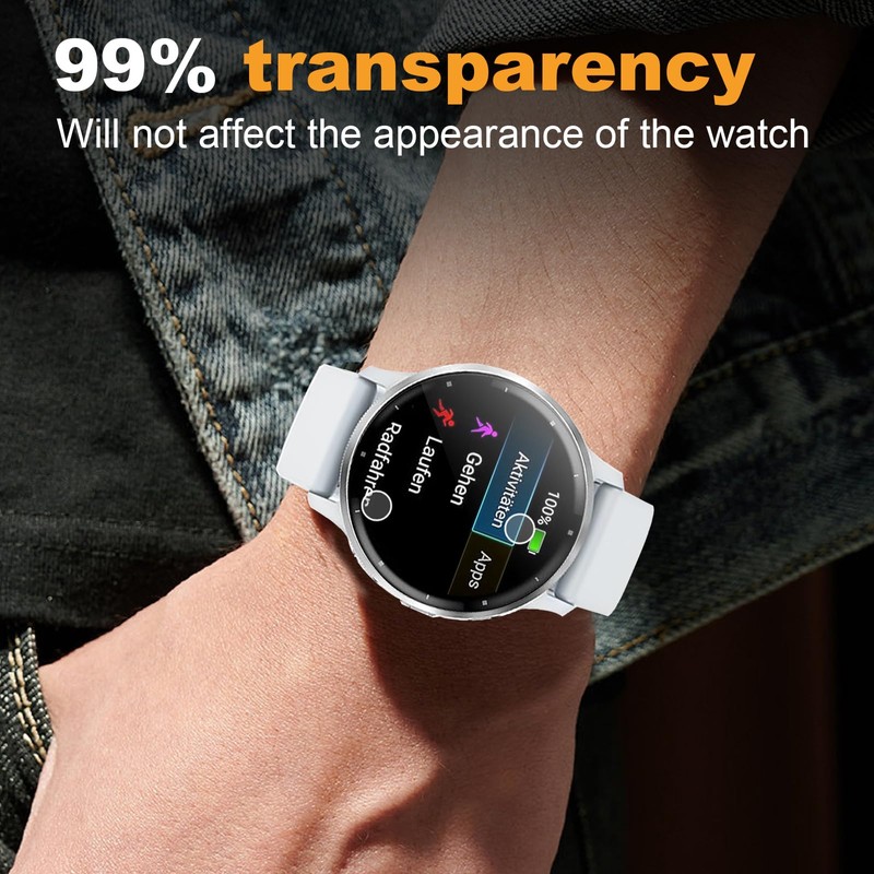 ECZOIL 4-Pack Screen Protector for Garmin Venu 3s TPU Self-Healing