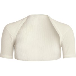 con-ta Angora Fine Knit Shoulder Warmer, Natural, L