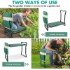 Unbranded Foldable Kneeler Garden Kneeling Bench Stool Soft Cushion Seat