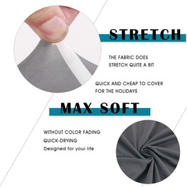 Layack Chair Covers, Set of 6, Elastic, Modern Protector Chair Covers, Removable Washable Chairs, Protective Decoration Chair Cover for Dining Room, Hotel, Banquet, Wedding, Party Decoration