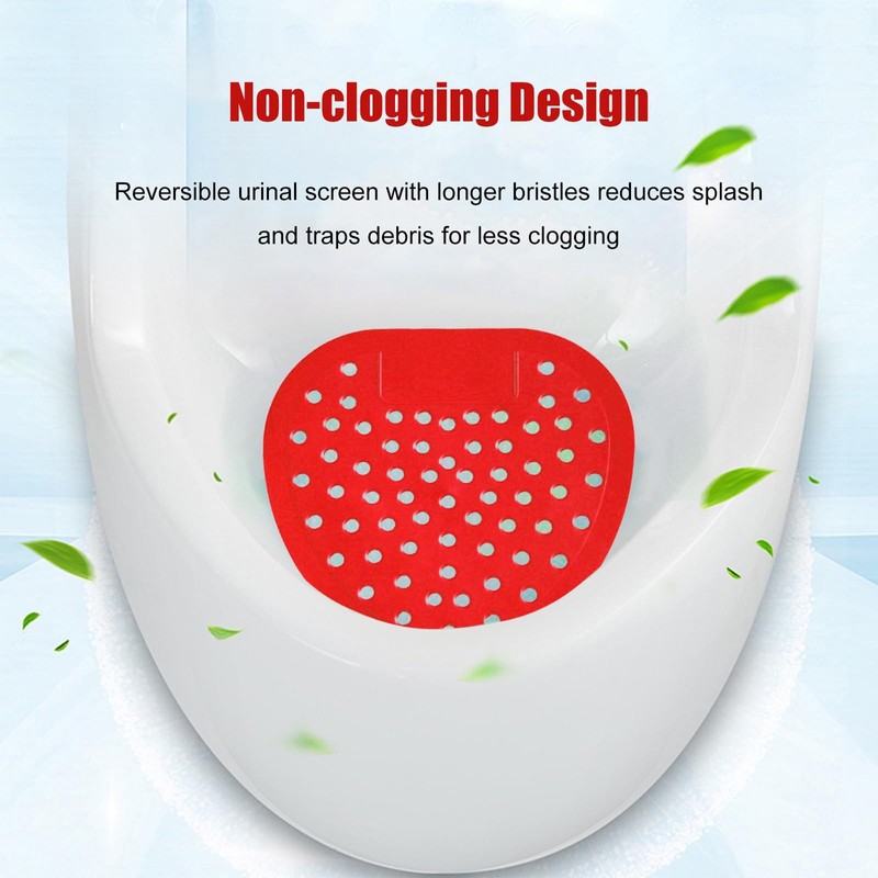 CNQLIS 10-Pack Urinal Deodorizer, Splash-Proof and Anti-Clogging, Long-Lasting Cherry Scent