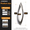 JIASENBAO 5 Pack Brushed Nickel Cabinet Pulls 5 Inch Arch