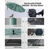 EFFUSON Travel Compact Inverted Umbrella with Ring Buckle, Portable Large