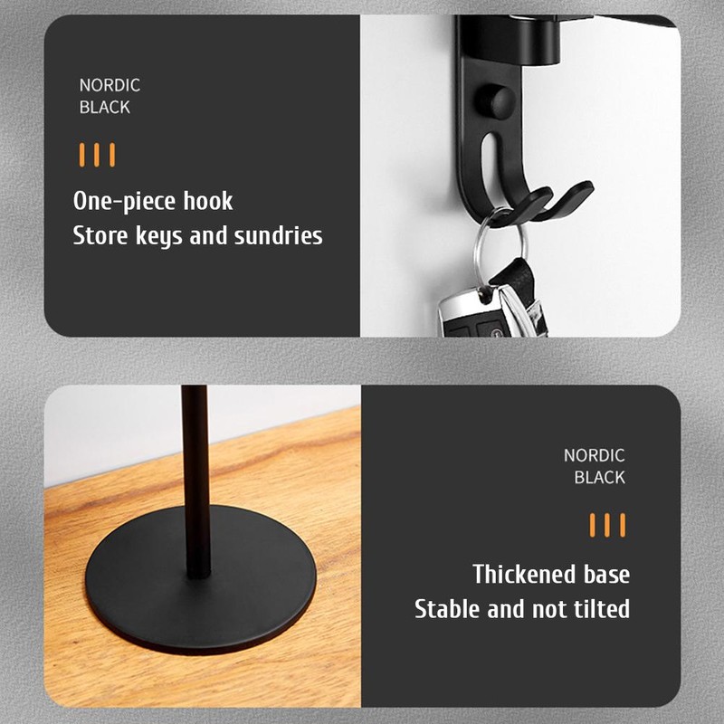 Helmet Holder 180 Degree Rotation Helmet Rack with 2 Hooks
