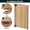 Hidden Door Hinge, 360° Rotating Pivot Hinge, 570lbs Load-Bearing Door
