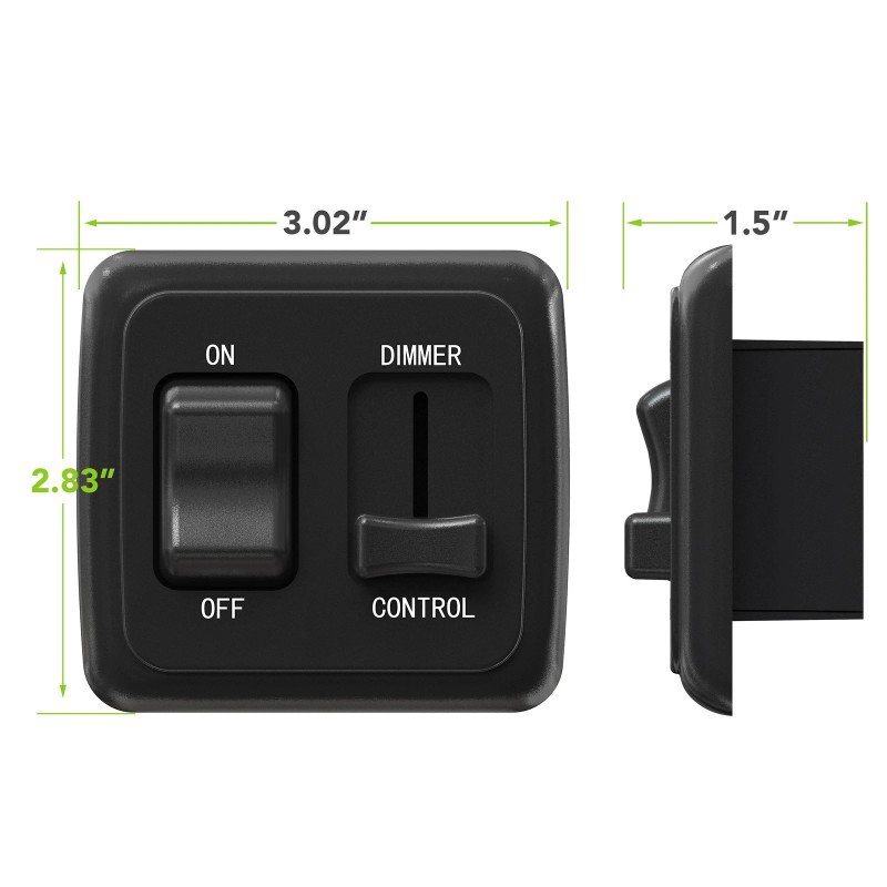 Leisure LED 12 Volt DC Dimmer Switch For LED Halogen