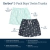 Gerber Boys' Toddler 2-Pack Swim Trunks, Surf