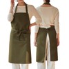 FYZSJWL Women's Waterproof Neck Apron, Solid Color, With Pockets, Wrinkle