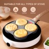 Bobikuke Egg Frying Pan, Fried Egg Pan Nonstick 4 Cups