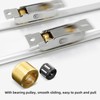 4 Piece Sliding Door Tandem Roller Assembly Stainless Steel Copper