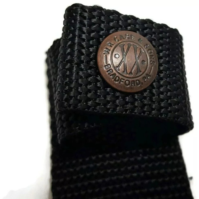 Case XX Fixed Blade Knife Belt Sheath Orange Camo Nylon