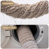 Color&Geometry Bathroom Rugs 60x24,Large Extra Soft Chenille Bath Mat,Taupe
