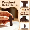 120PCS Small Wooden Cross, 6 Colors Mini Wooden Crosses for