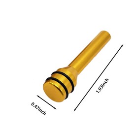 4 Pcs Car Door Lock Knobs, Universal Door Lift Bolt Auto Inner Door Pull Pins Aluminum Alloy Door Lock Pin Cover Modification Door Lock Bolt Pin Cover for Cars, Trucks (Gold)