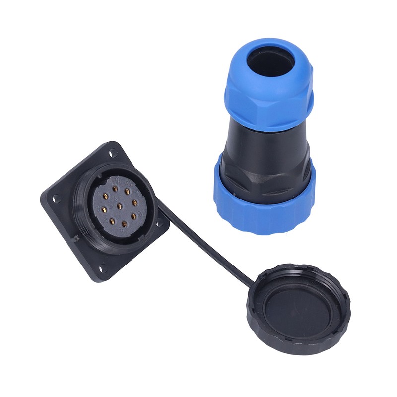 IP68 Waterproof Power Connector Male Female Square 4 Hole Aviation