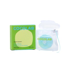 Cocofloss Expanding Woven Dental Floss by Cocolab, Waxed Tooth Floss for Daily Oral Care, Coconut Oil Infused, Vegan, for Adults and Kids, Coconut Scent, 1 Pack