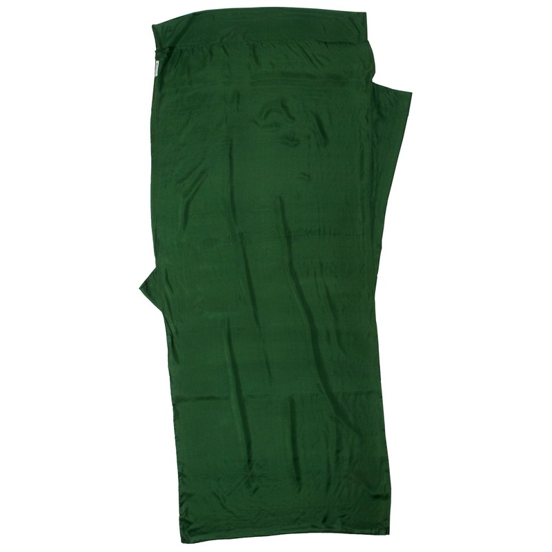 Cocoon Silk Sleeping Bag, Olive Green, 86"x35"