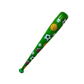Aufblasbarer Baseballschläger, 100 cm, großes aufblasbares Spielzeug, Outdoor-Spiele, Partydekoration, Wasserspielzeug, Wasserspaß, Schwimmring, Pool-Spielzeug (Grün)
