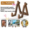 Wood Display Stand,6 Inch Plate Display Stand,Multifunctional Book Display Stand,For