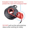 amopacorp 3/8" x 95ft Synthetic Winch Rope Cable + 10"