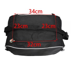 Unbranded Black Rear Luggage Rack Foldable Travel Bag For Harley Electra Road Glide 94-23